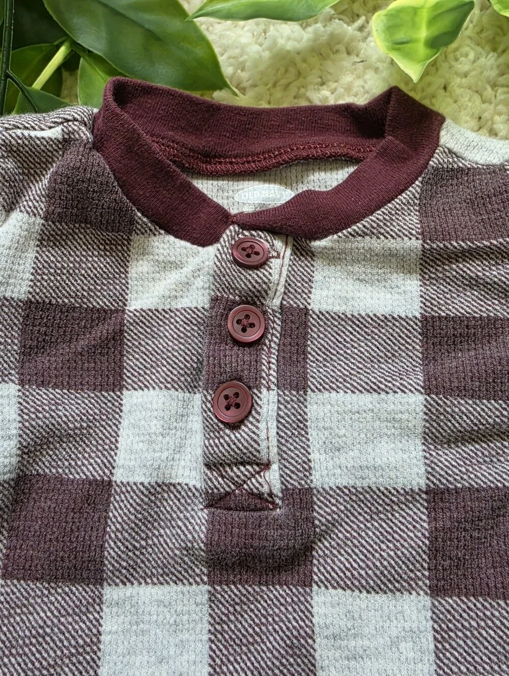 Baby Boy Plaid Longsleeve (0-3 Months)